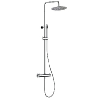 AQUAme Siena AQM8006CR хром, со смесителем и термостатом, без излива