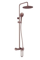 AQUAme Siena AQM8008BC медь шлифованная, со смесителем, термостатом и изливом