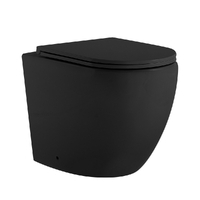 Abber Bequem AC1111TMB с крышкой микролифт, черный матовый, со смывом торнадо