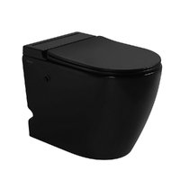 Abber Bequem AC1115PMB импульсный, с крышкой микролифт, черный матовый