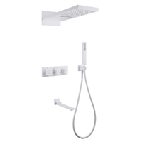 Abber Daheim AF8253W с изливом и термостатом, белый матовый