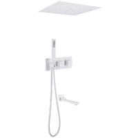 Abber Daheim AF8254W с изливом и термостатом, белая матовая