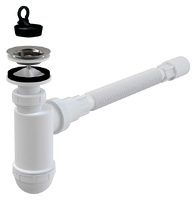 AlcaPlast A41+A710 хром, белый