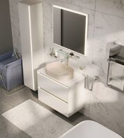 Allen Brau Activity 90 см подвесная, белая матовая, черная брашированная