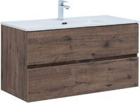 Aquanet Алвита New 100 см 00334188 подвесная, дуб веллингтон табак