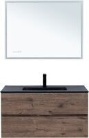 Aquanet Алвита New 101 см 00334188 подвесная, дуб веллингтон табак