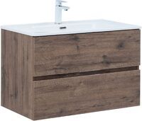 Aquanet Алвита New 80 см 00334186 подвесная, дуб веллингтон табак