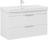 Aquanet Ирис new 101 см 00339280 подвесная, белая глянцевая