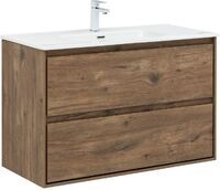 Aquanet Милан 100 см 00336380 подвесная, дуб рустикальный