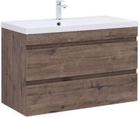 Aquanet Нота NEW 99 см 00334194 подвесная, дуб веллингтон табак