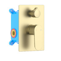 Акватек ОберонAQ1246BG 2 режима, золото шлифованное