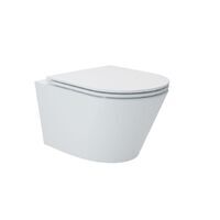 Art-Max BARI AM822-V/SC безободковый, с сиденьем микролифт, белый