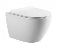 Art-Max BIANCHI AM9311CHR/SC безободковый, с сиденьем микролифт, белый