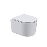 Art-Max BOLZANO AM001CHR/SC безободковый, с сиденьем микролифт, белый