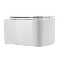 Art-Max LATINA AM215CHR/SC безободковый, с сиденьем микролифт, белый