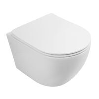 Art-Max SANREMO AM026CHR/SC безободковый, с сиденьем микролифт, белый