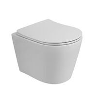 Art-Max TITO AM2380CHRV/SC безободковый, с сиденьем микролифт, белый