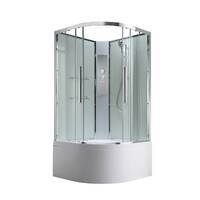 AvaCan 100x100 EM5010NT без крыши, стекло прозрачное, профиль хром