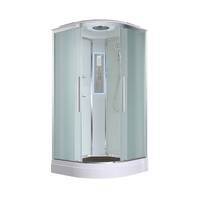 AvaCan 110x110 EM2011LEDnew с подсветкой, гидромассажем, стекло матовое, профиль хром