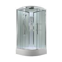 AvaCan 110x110 EM3011T стандартная, стекло прозрачное, профиль хром