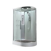 AvaCan 110x80 EM2811LLEDT с гидромассажем и подсветкой, стекло прозрачное, профиль хром, левая