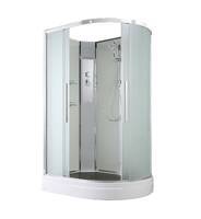 AvaCan 110x80 EM2811LN без крыши, стекло матовое, профиль хром, левая