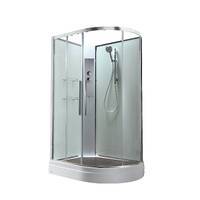 AvaCan 110x80 EM2811LNT без крыши, стекло прозрачное, профиль хром, левая