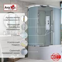 AvaCan 110x80 EM5811R стандартная, стекло матовое, профиль хром, правая