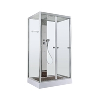 AvaCan 110x90 Z1911 стандартная, стекло прозрачное, профиль хром