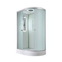 AvaCan 120x80 D2012LLED с гидромассажем и подсветкой, стекло матовое, профиль хром, левая