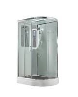 AvaCan 120x90 A2912LLED с подсветкой, гидромассажем, стекло прозрачное, профиль хром, левая