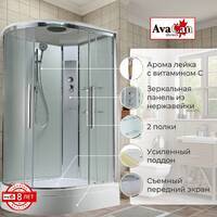 AvaCan 120x90 EM3912RT стандартная, стекло прозрачное, профиль хром, правая