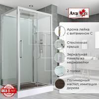 AvaCan 120x90 Z2912 стандартная, стекло прозрачное, профиль хром