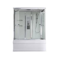 AvaCan 160x85 V5016 стандартная, стекло прозрачное, профиль хром