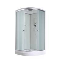 AvaCan 80x80 D2080 стандартная, стекло матовое, профиль хром