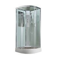 AvaCan 90x90 A2090 стандартная, стекло прозрачное, профиль хром