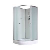 AvaCan 90x90 D2090N без крыши, стекло матовое, профиль хром