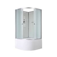 AvaCan 90x90 D5090N без крыши, стекло матовое, профиль хром