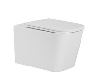 Azario Cascad M AZ-10002 безободковый, с крышкой микролифт, белый