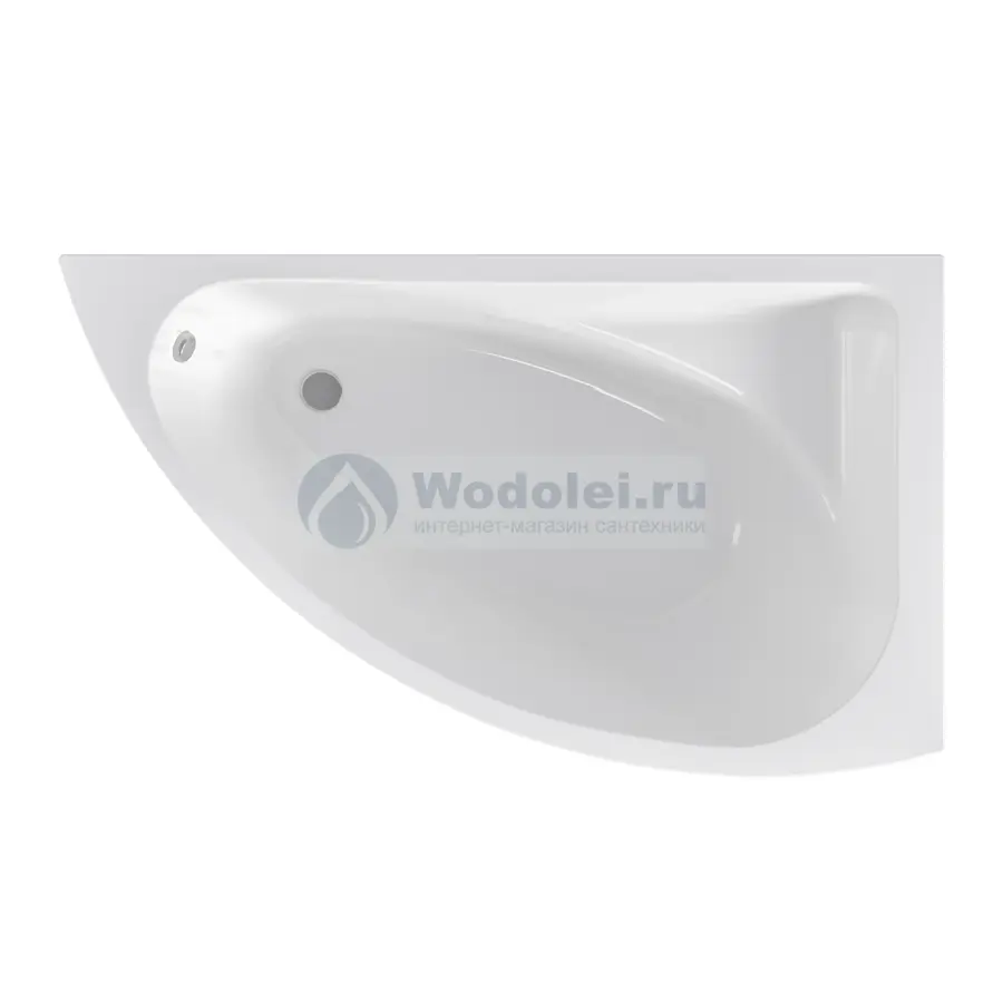 Акриловая ванна Bas Антигуа 170x95 В 00151 белая, правая, с каркасом