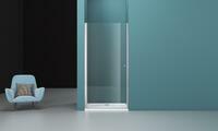 BelBagno Etna 80 см прозрачное стекло профиль хром, дверь открывается наружу