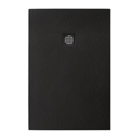 BelBagno UNO 120x80 TRAY-MR-UNO-AH-120/80-35-NERO-NO с сифоном, черный матовый