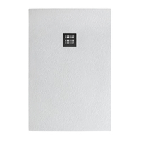 BelBagno UNO 120x90 TRAY-MR-UNO-AH-120/90-35-W-NO белый, с сифоном и накладкой в цвете черный матовый