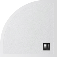 BelBagno UNO 80x80 TRAY-MR-UNO-R-80-550-35-W-NO с сифоном, белый