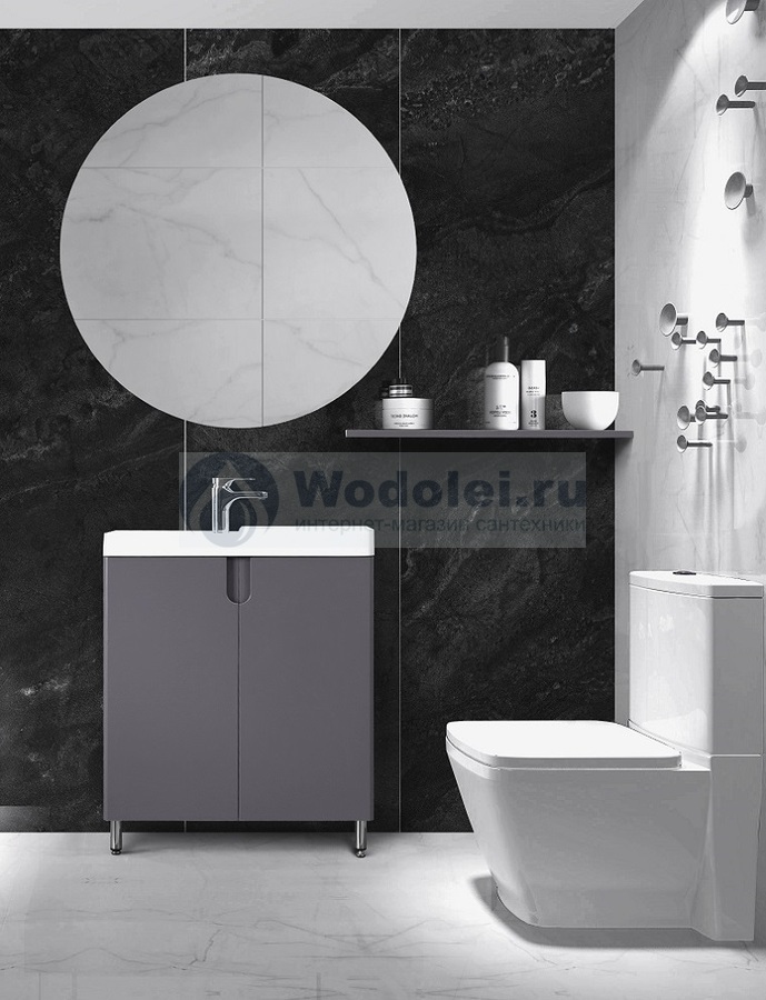 Мебель для ванной Belux Кадис Н 70 серый
