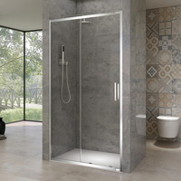 Black&White Stellar Wind 110 см стекло прозрачное, профиль хром