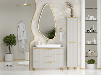 Brevita Elche 101 см напольная, серая, золото