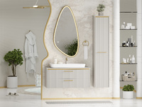 Brevita Elche 101 см подвесная, серая, золото