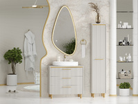 Brevita Elche 81 см напольная, серая, золото