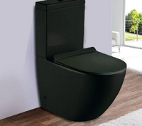 CeramaLux 2166-1MB с крышкой микролифт, черный матовый